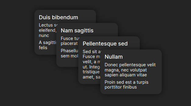 Cards Show on Hover